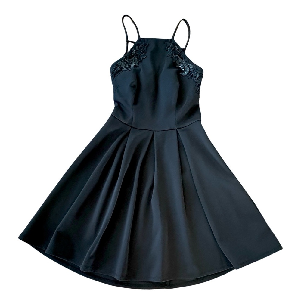 B Darlin black fit-and-flare dress, junior size 3/4 Item 0316